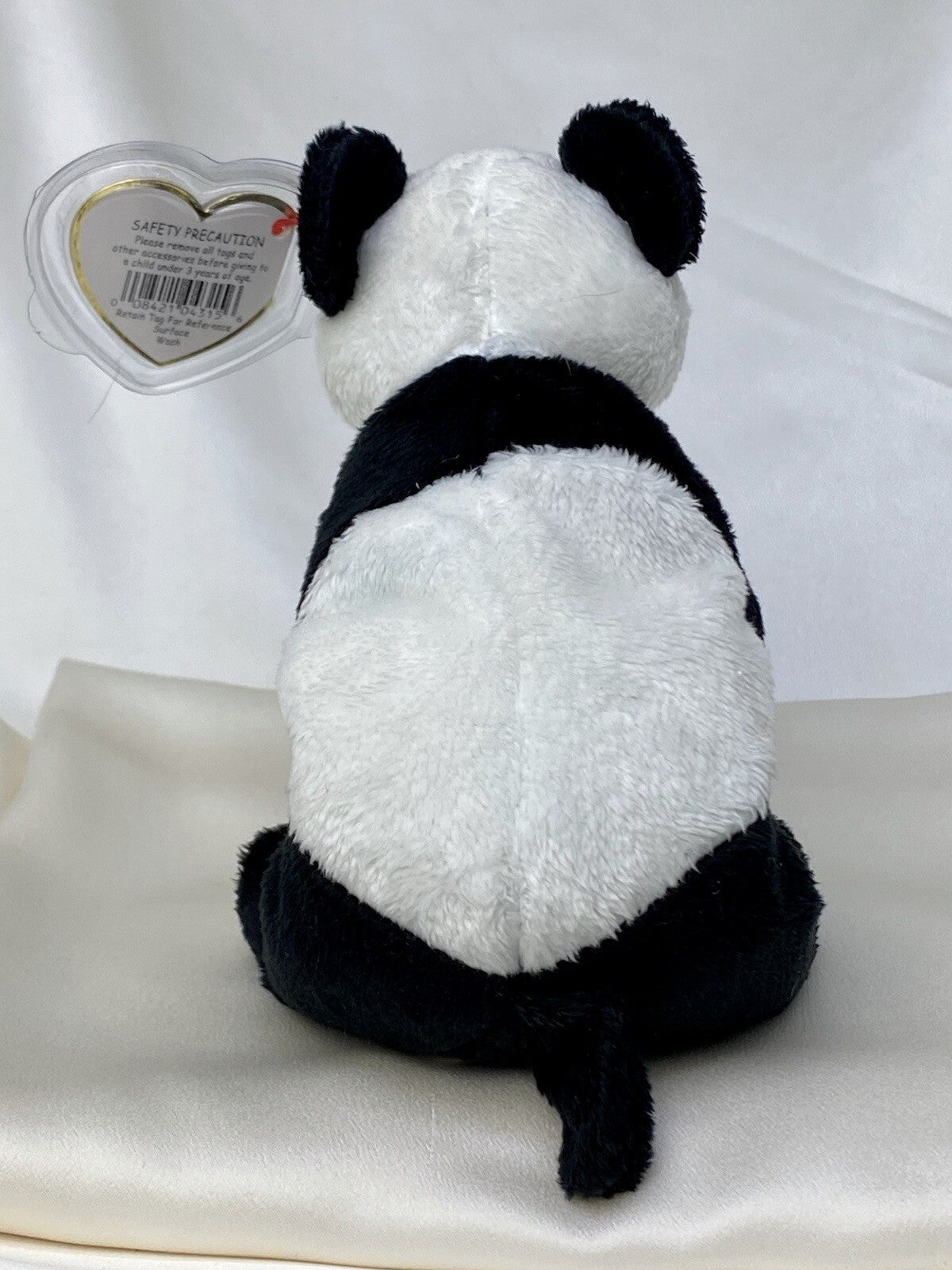 Rare Retired Ty Beanie Baby China The Panda Bear 2000 Mint P.E. Pellets W Errors