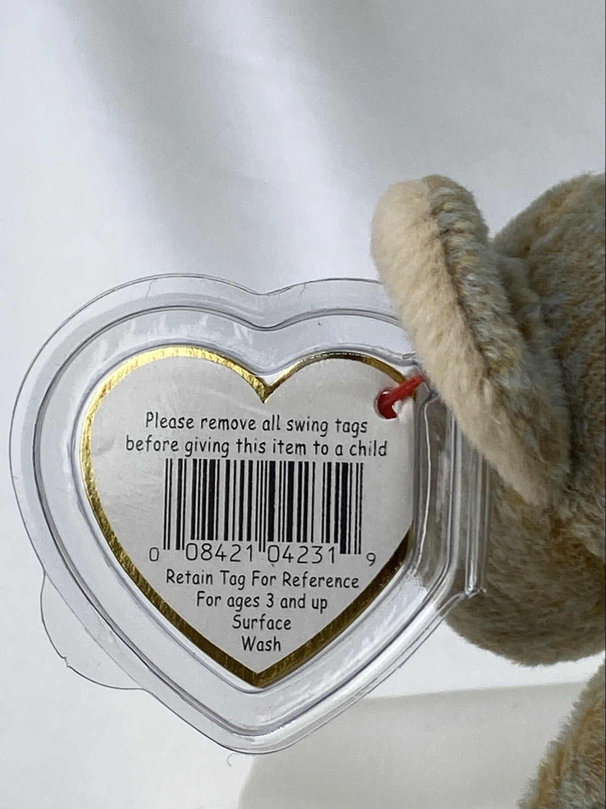 Rare Retired Ty Beanie Baby Scat the Cat 1998-1999 Mint P.E. Pellets With Errors