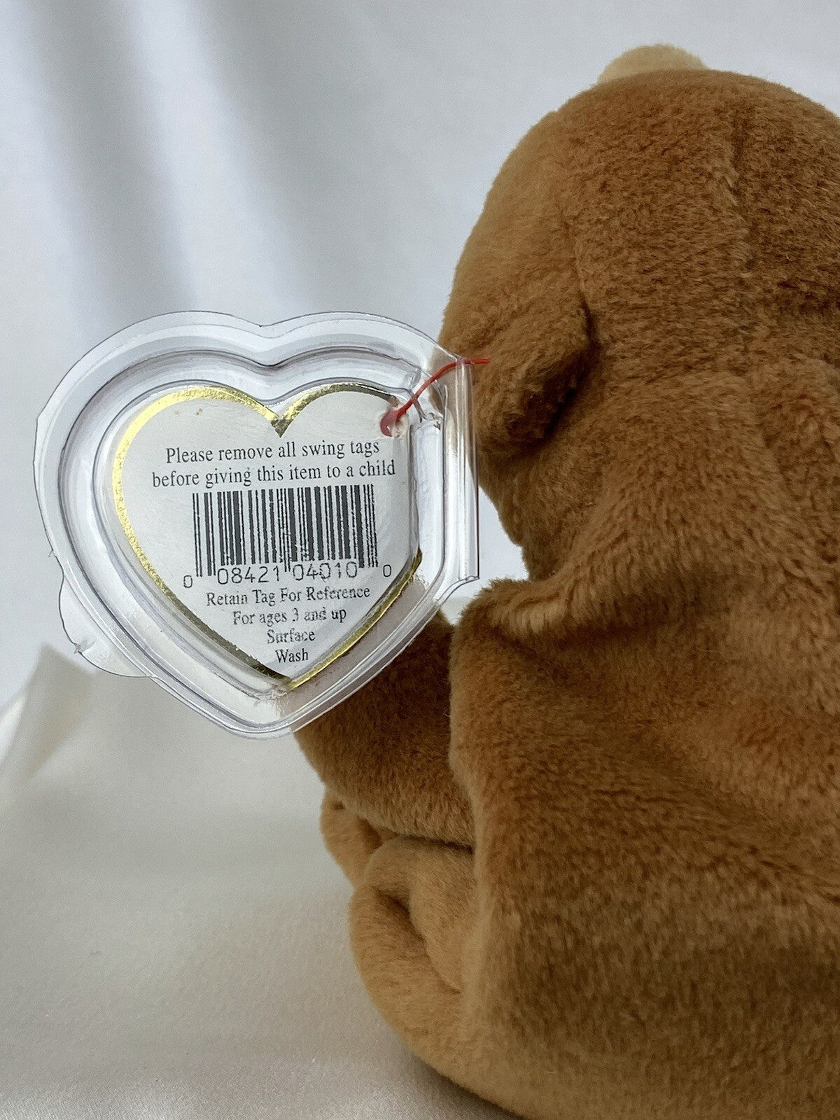 Raro Ty Beanie Baby jubilado Cubbie el Oso 1993 Gránulos de P.V.C. Con Numerosos Errores