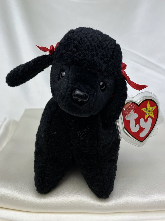 Rare Retired Ty Beanie Baby GiGi The Dog 1997-1998 Mint P.E. W Multiple Errors