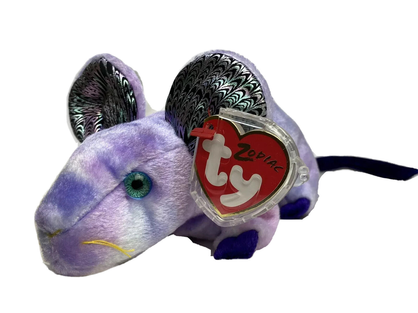 Ty Beanie Baby Rat Chinese Zodiac Collection Plush 2000 Retired Hang Tag Protect