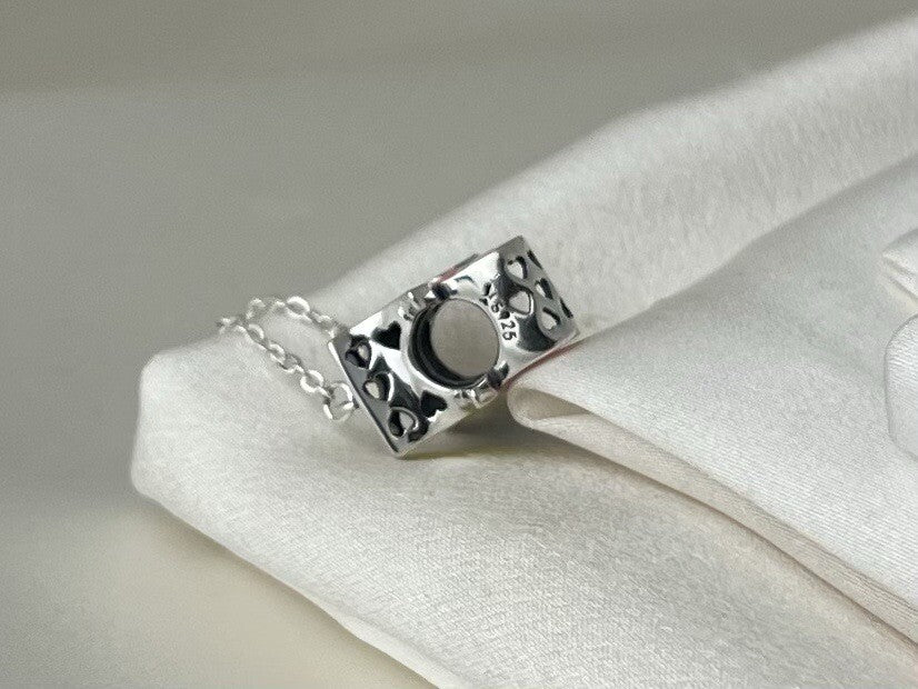 Sterling Silver 925 Enamel Star Moon Balloon Dangling Present Hearts Baby Charm