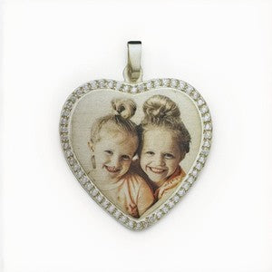 14K Yellow Gold Cuban Link Necklace W Personalized Heart Pendant 16in 13.2 Grams