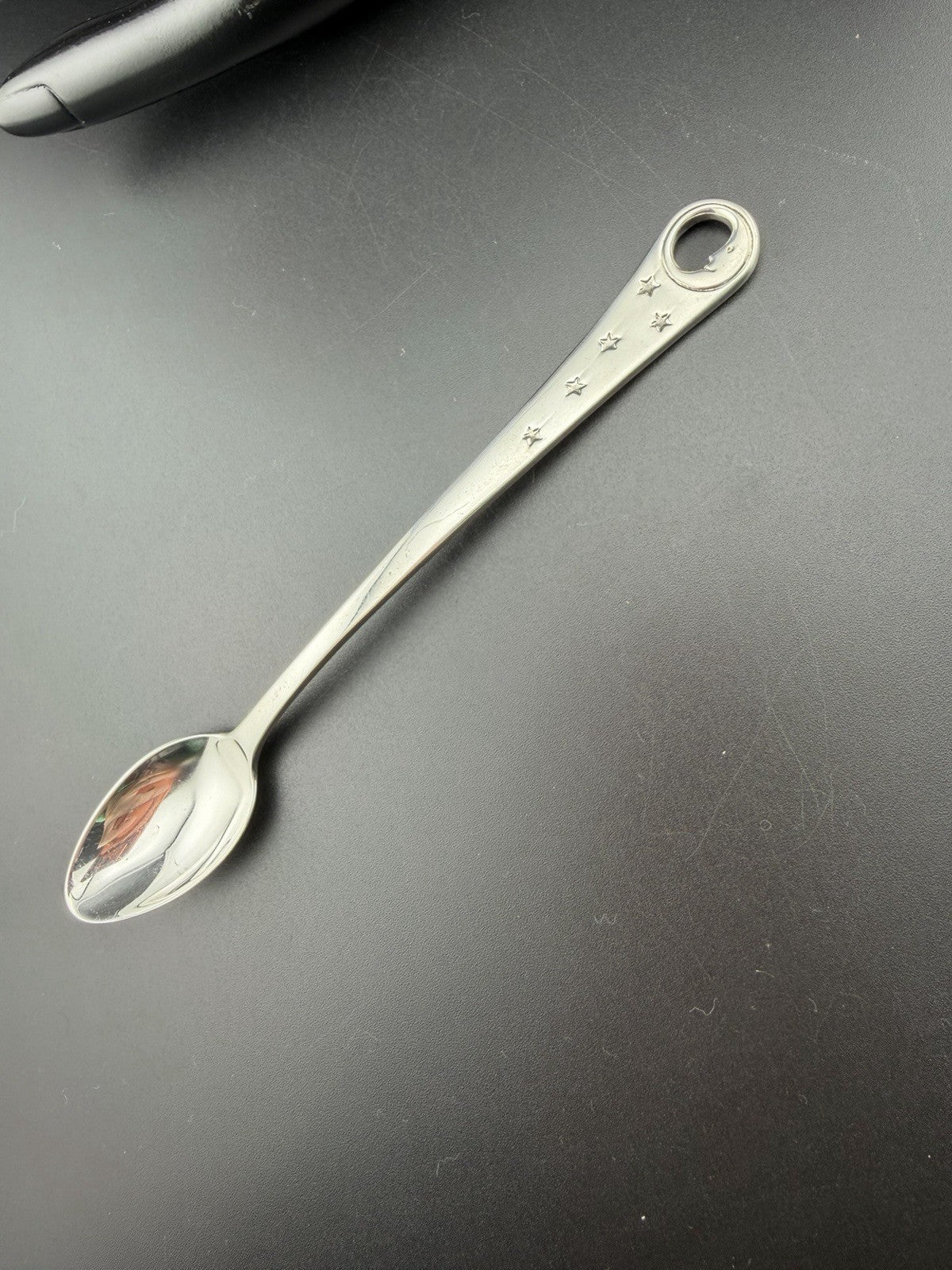 Tiffany & Co. Man in the Moon Sterling Silver 925 Baby Feeding Spoon
