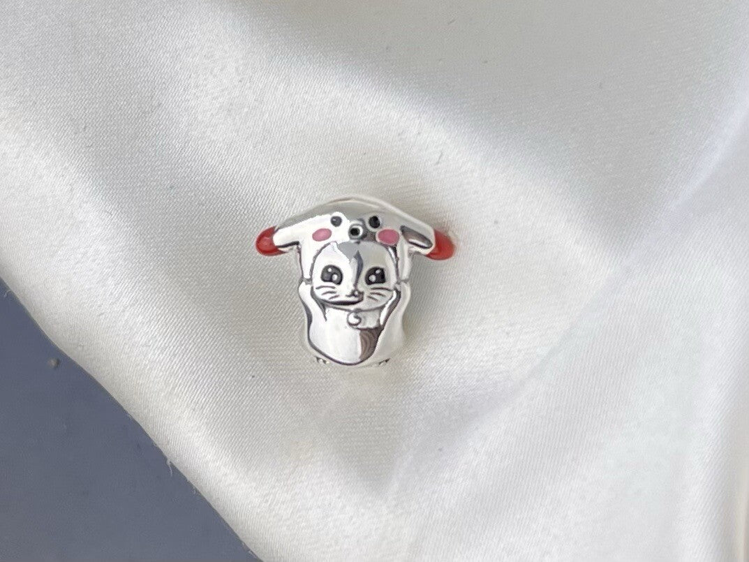 Sterling Silver 925 European Enamel Japan Joyful Anime Kawaii Characters Charm