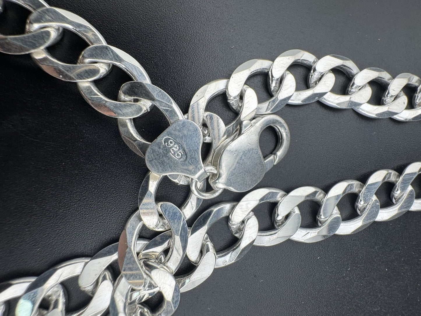 925 Silver Cuban Link Chain 24in 10.5mm 72.2 Grams Made in Italy Bold Statement