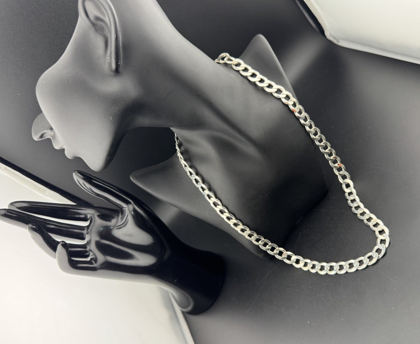 925 Silver Cuban Link Chain 24in 10.5mm 72.2 Grams Made in Italy Bold Statement