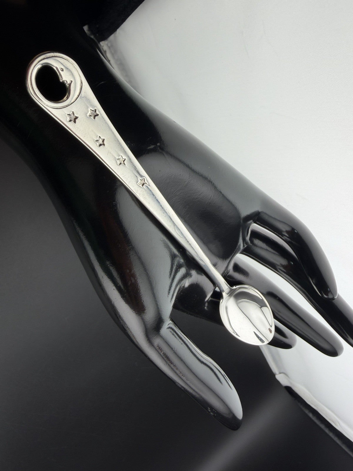Tiffany & Co. Man in the Moon Sterling Silver 925 Baby Feeding Spoon