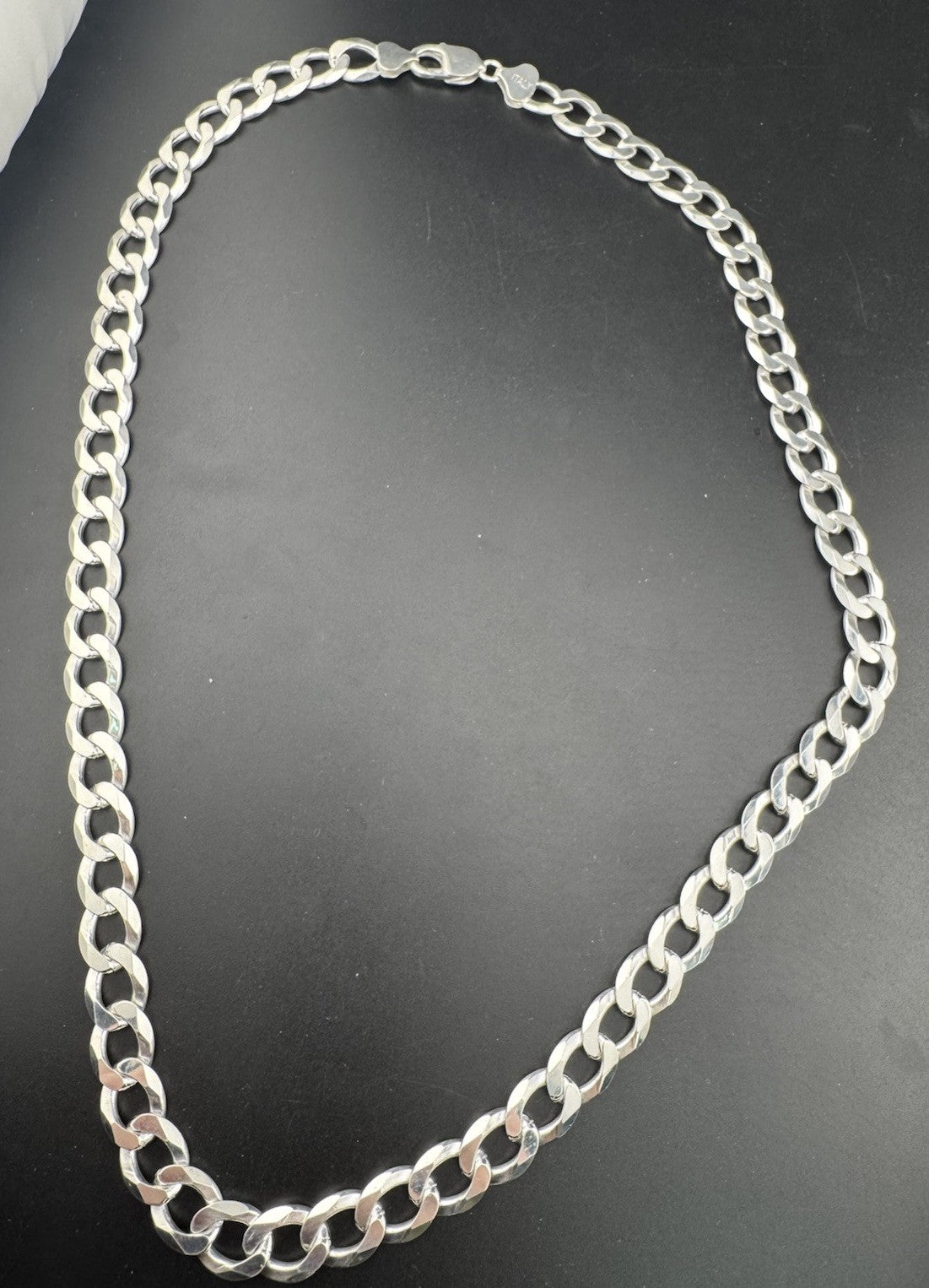 925 Silver Cuban Link Chain 24in 10.5mm 72.2 Grams Made in Italy Bold Statement
