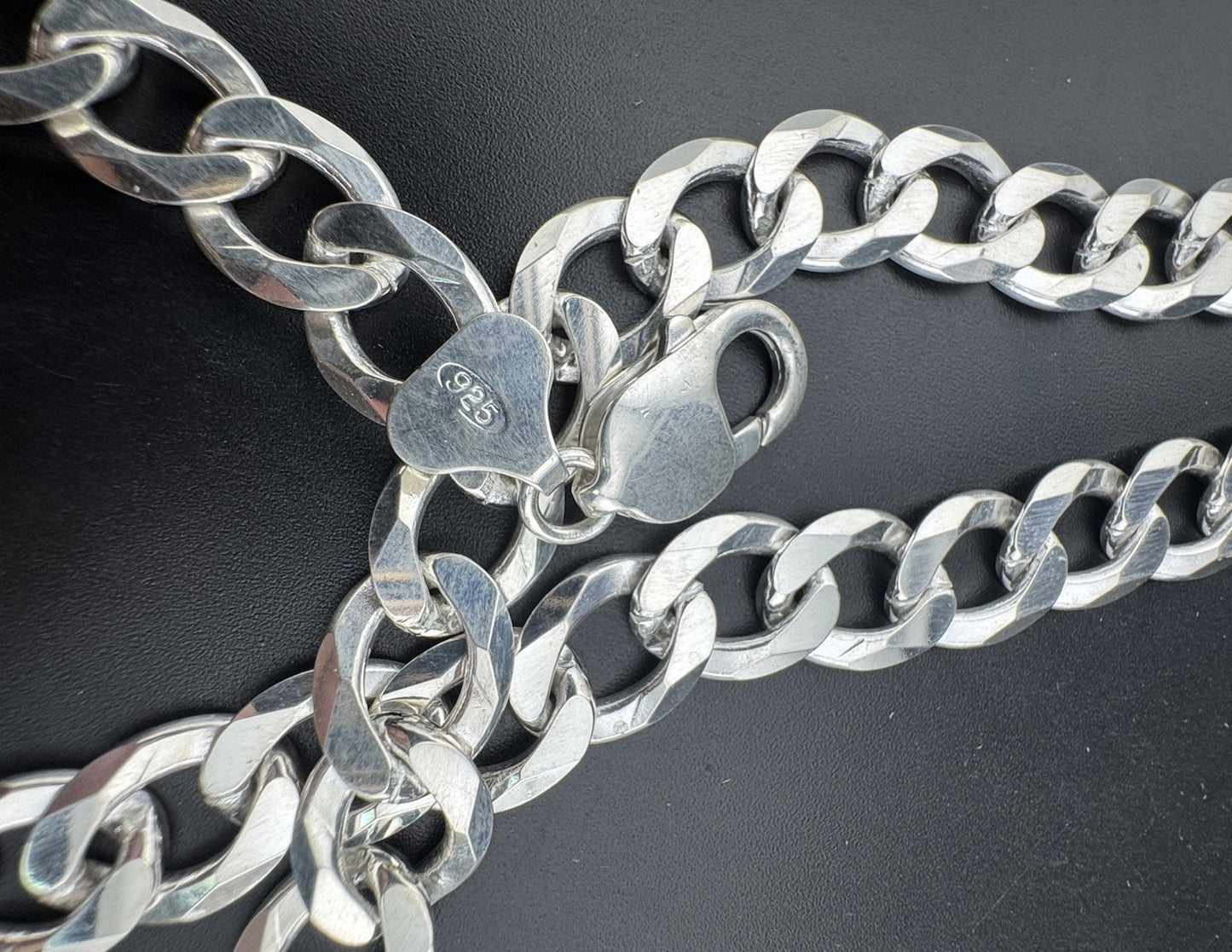 925 Silver Cuban Link Chain 24in 10.5mm 72.2 Grams Made in Italy Bold Statement