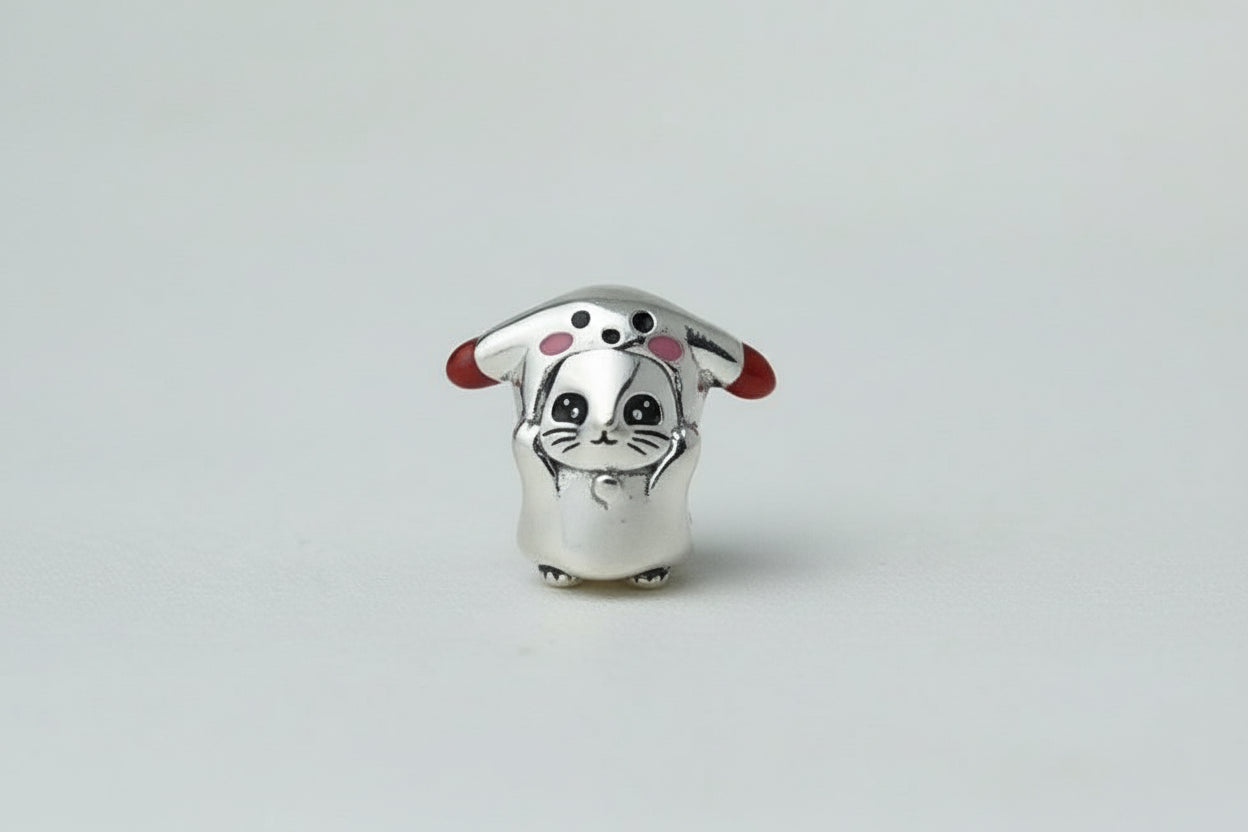 Sterling Silver 925 European Enamel Japan Joyful Anime Kawaii Characters Charm
