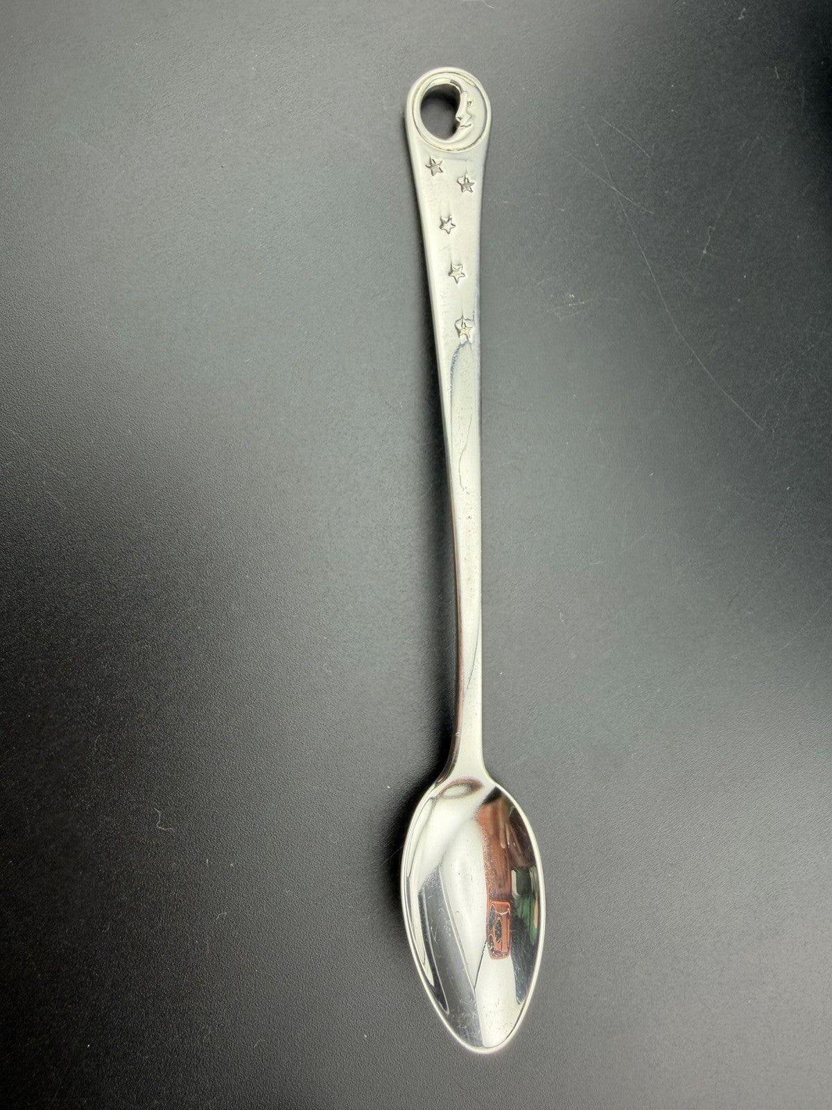 Tiffany & Co. Man in the Moon Sterling Silver 925 Baby Feeding Spoon