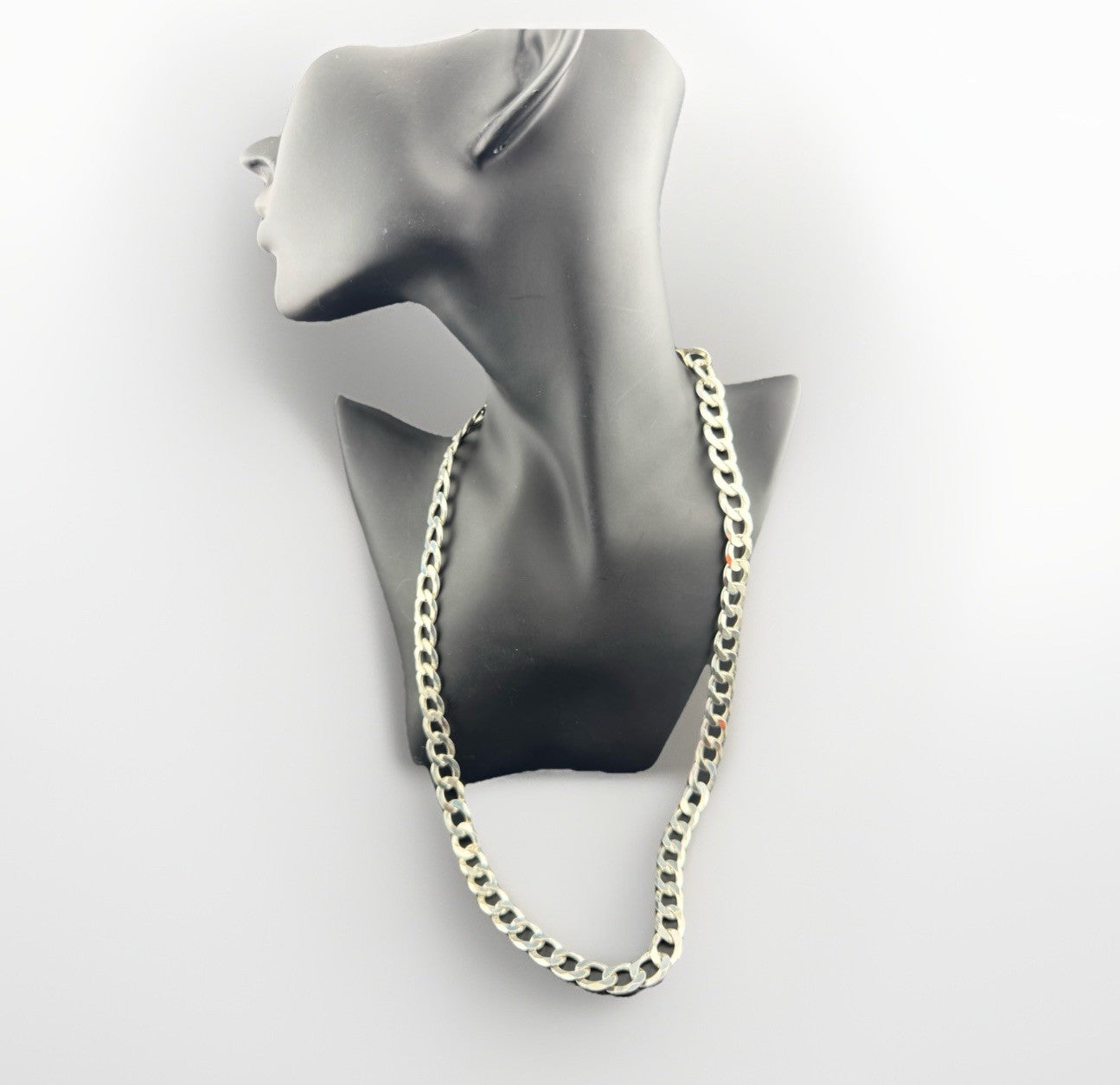 925 Silver Cuban Link Chain 24in 10.5mm 72.2 Grams Made in Italy Bold Statement