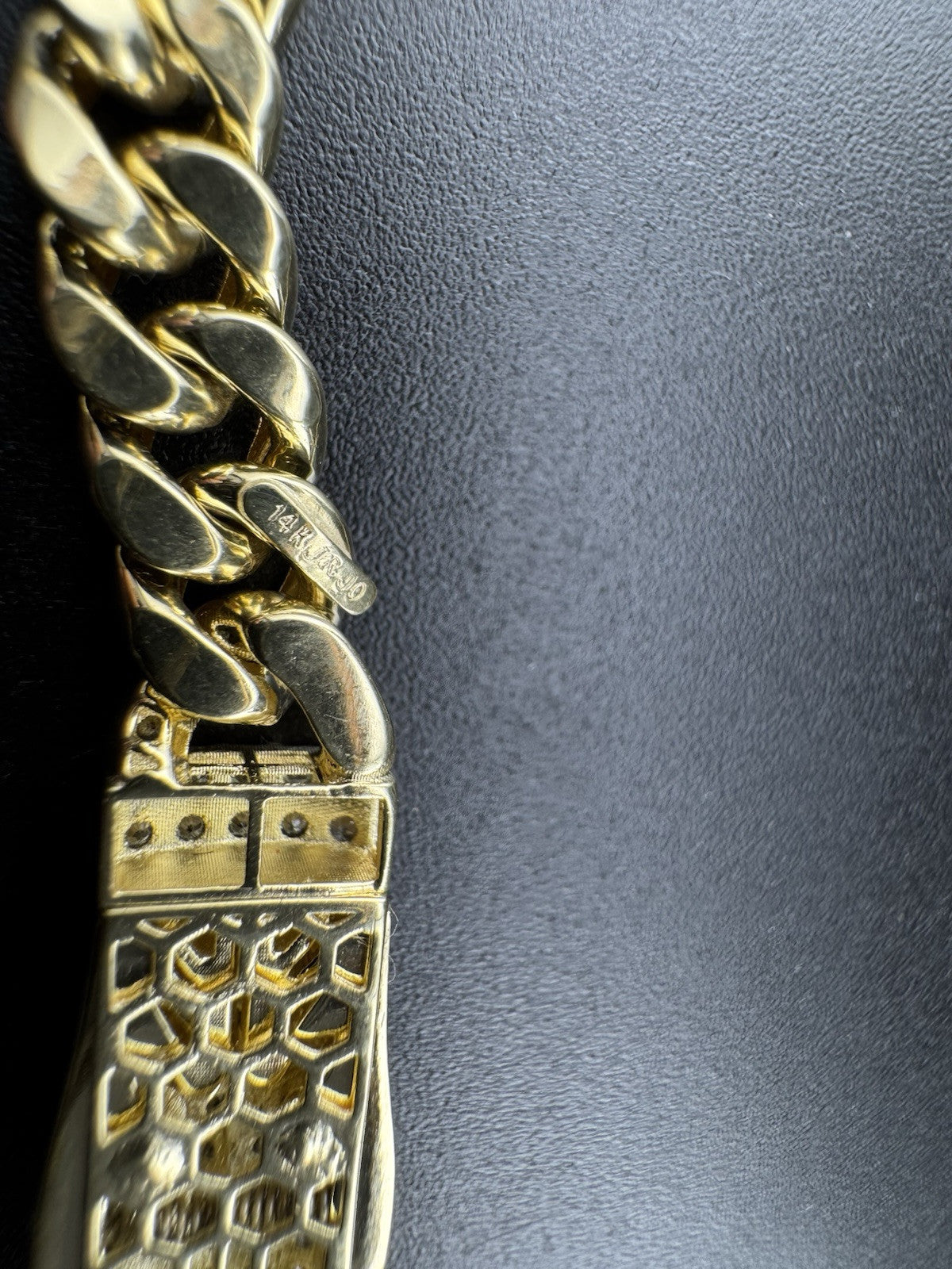 Monaci Hollow Jingle Bell Link Chain 14k Yellow Gold ~ 10.4 Grams 18in Width 6mm