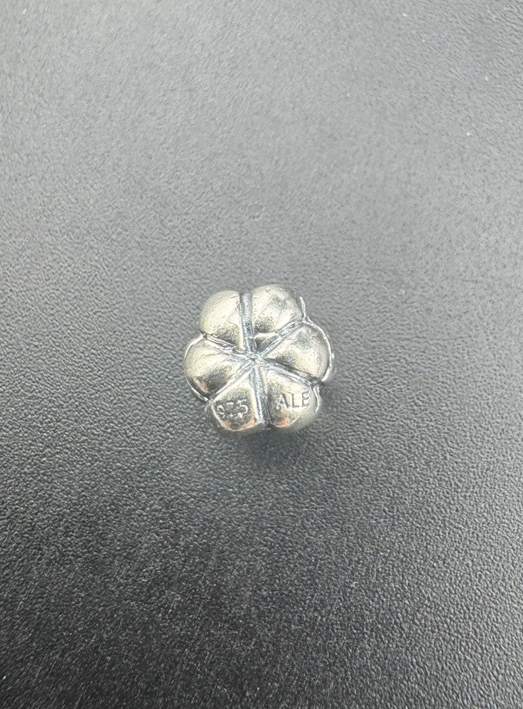 Pandora 925 Sterling Silver Pumpkin Smiling Jack O’ Lantern Retired Bead Charm