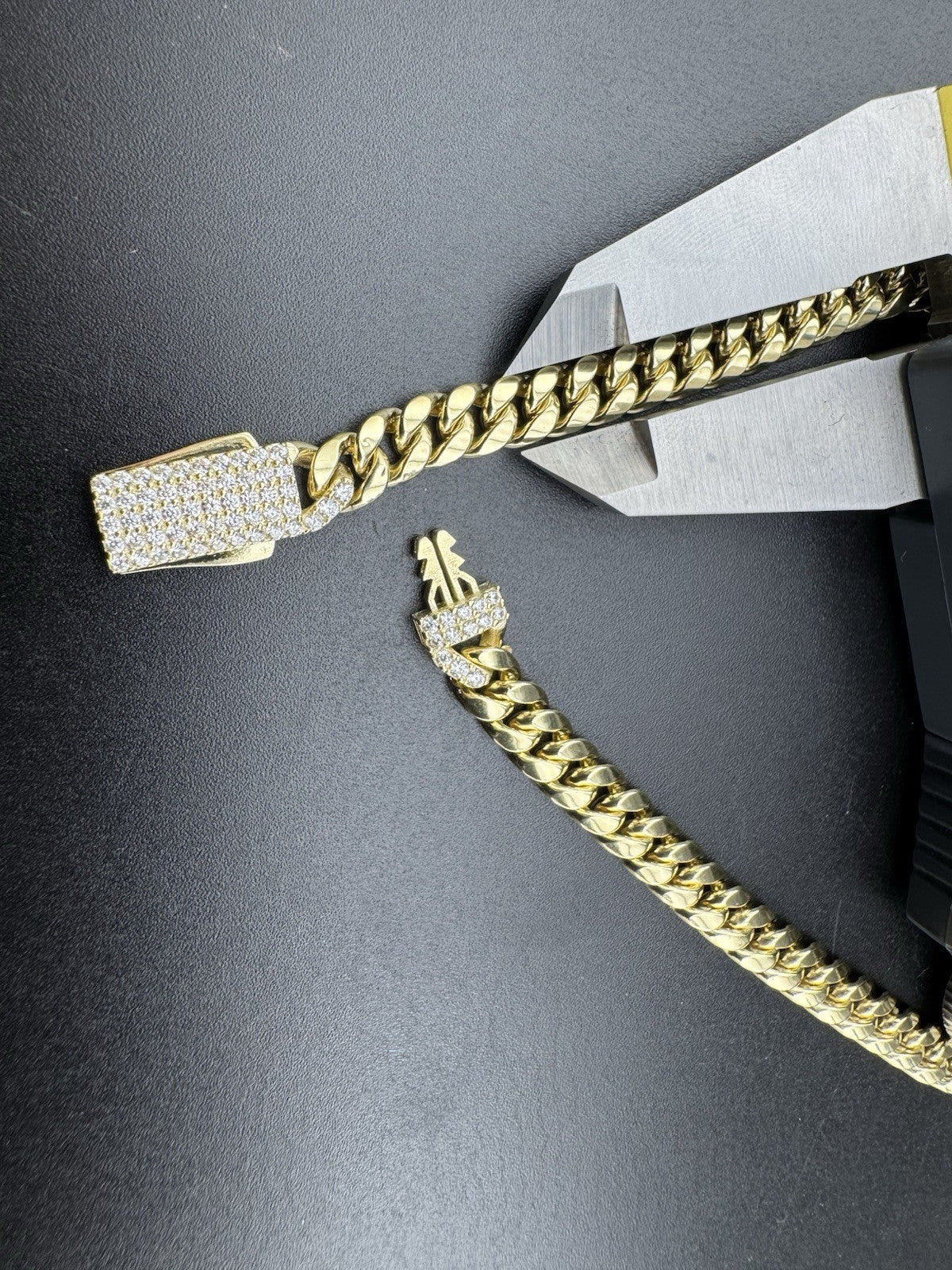 14K Yellow Gold Monaco Jingle Bell Cuban Link Chain 17in 7.66m 17.2 Gram Bold*