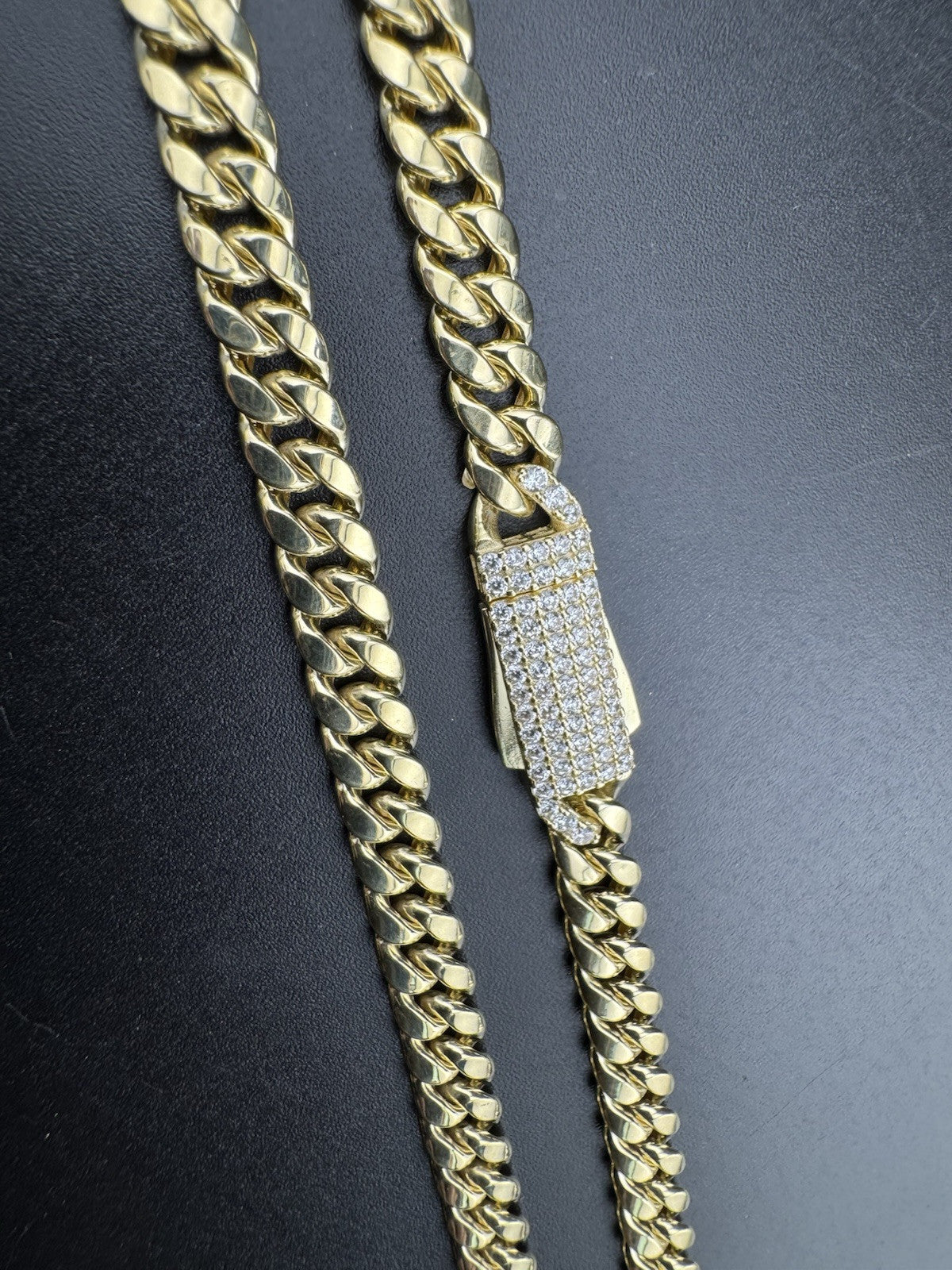14K Yellow Gold Monaco Jingle Bell Cuban Link Chain 17in 7.66m 17.2 Gram Bold*