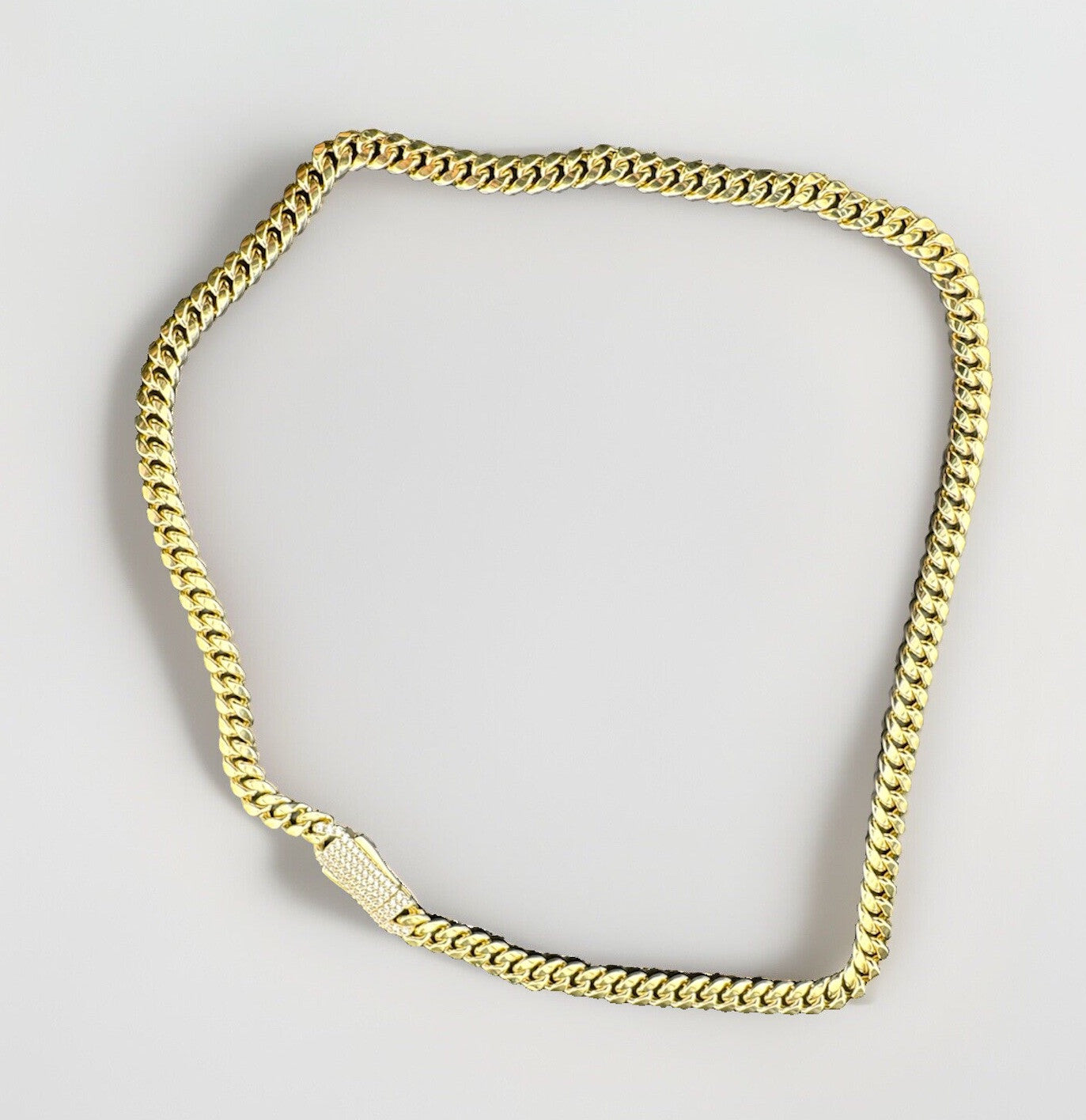 14K Yellow Gold Monaco Jingle Bell Cuban Link Chain 17in 7.66m 17.2 Gram Bold*