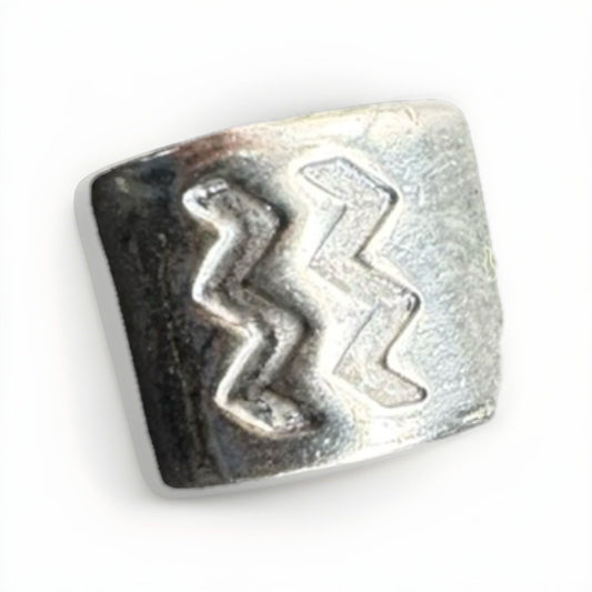 Pandora ALE 925 Sterling Silver Celestial Aquarius Zodiac Sign Slide Charm
