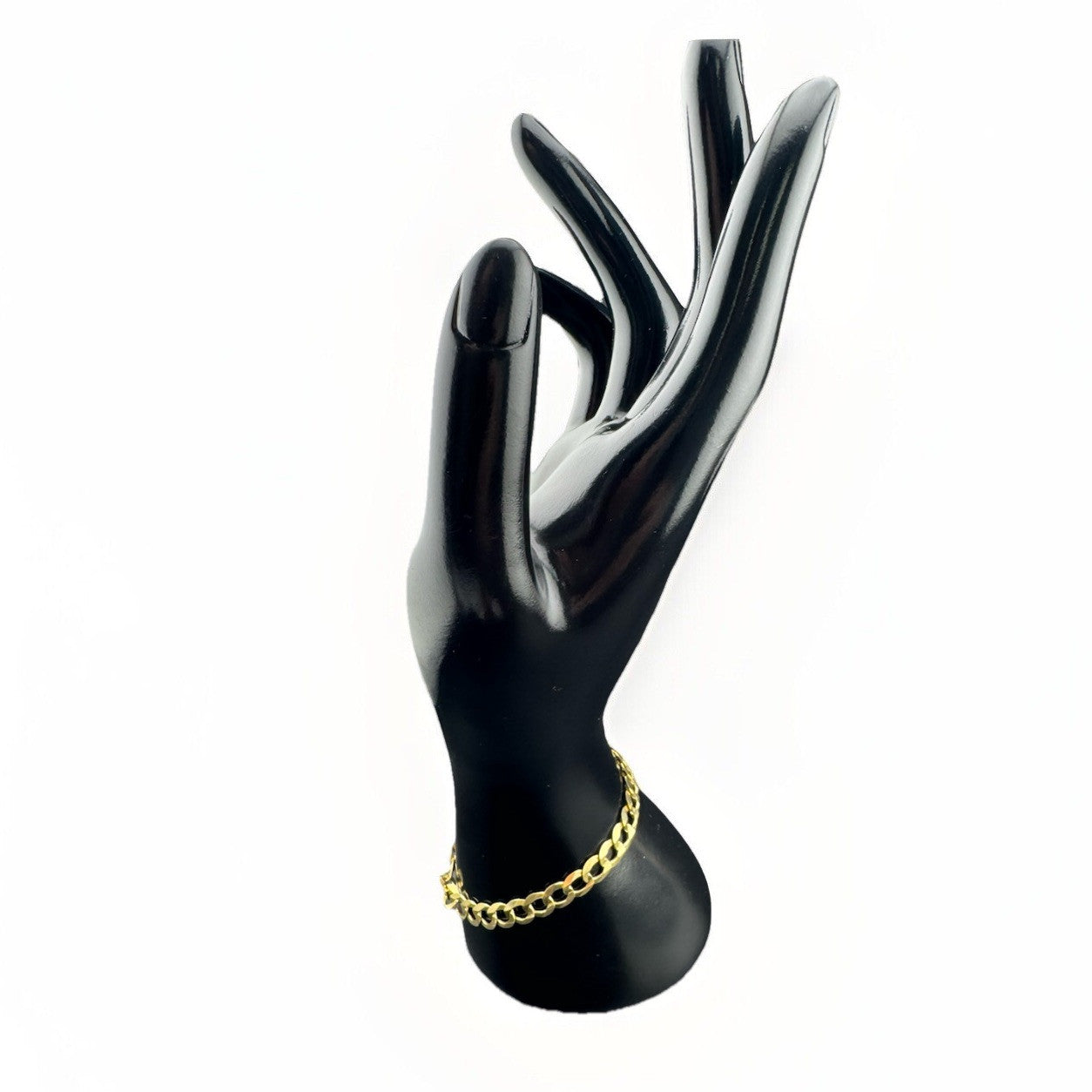 14K Yellow Gold Curb Link Bracelet 7.10mm Width 7in ~ 9.3 Grams