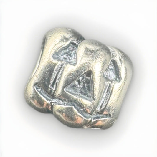 Pandora 925 Sterling Silver Pumpkin Smiling Jack O’ Lantern Retired Bead Charm