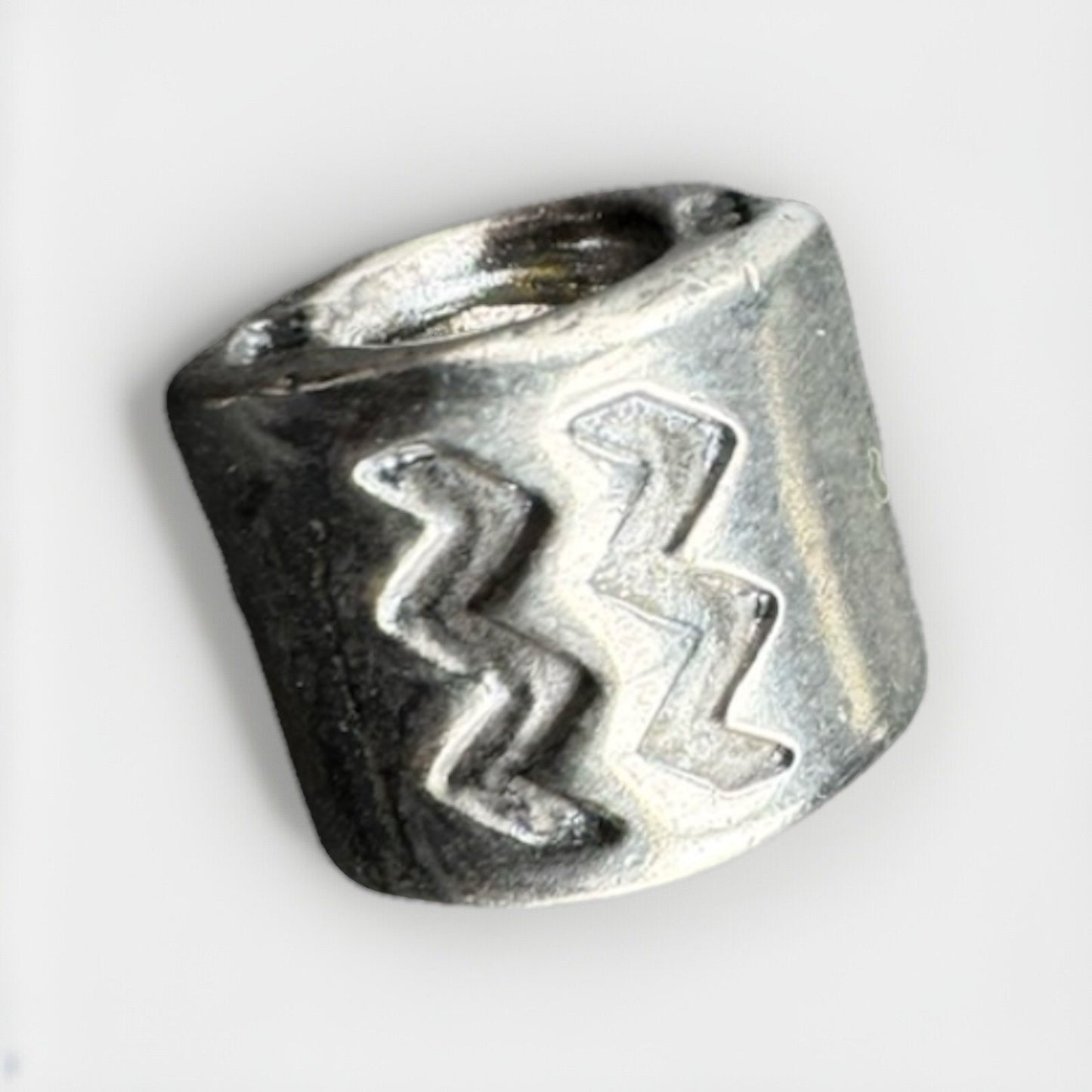 Pandora ALE 925 Sterling Silver Celestial Aquarius Zodiac Sign Slide Charm