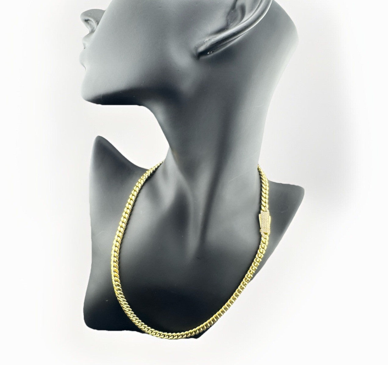 14K Yellow Gold Monaco Jingle Bell Cuban Link Chain 17in 7.66m 17.2 Gram Bold*